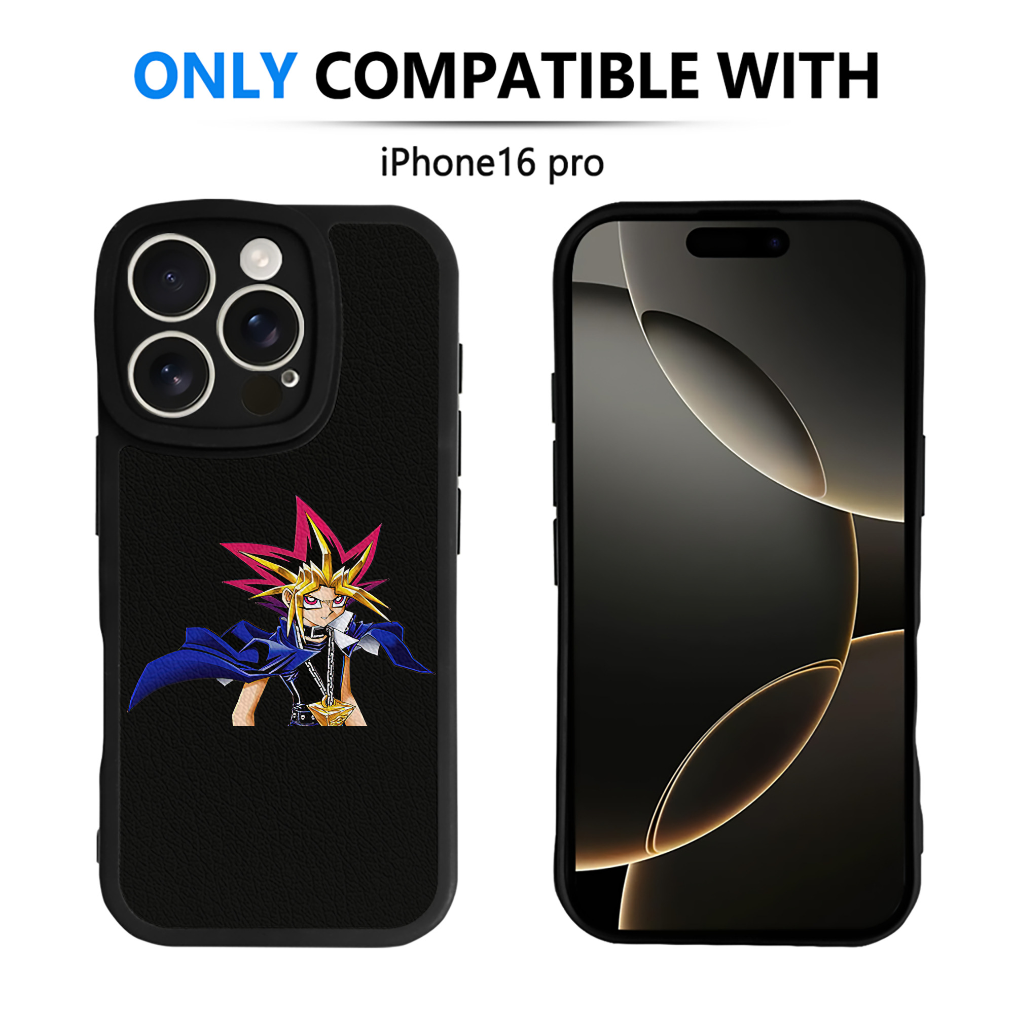 遊☆戯☆王 Yu-Gi-Oh! 【iPhone 16シリーズ対応】シリコンスマホケース（レザー調） 材質：シリコン
